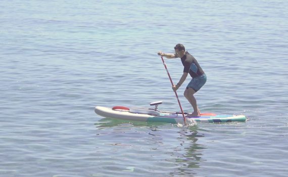 De pie con el Paddle Sit